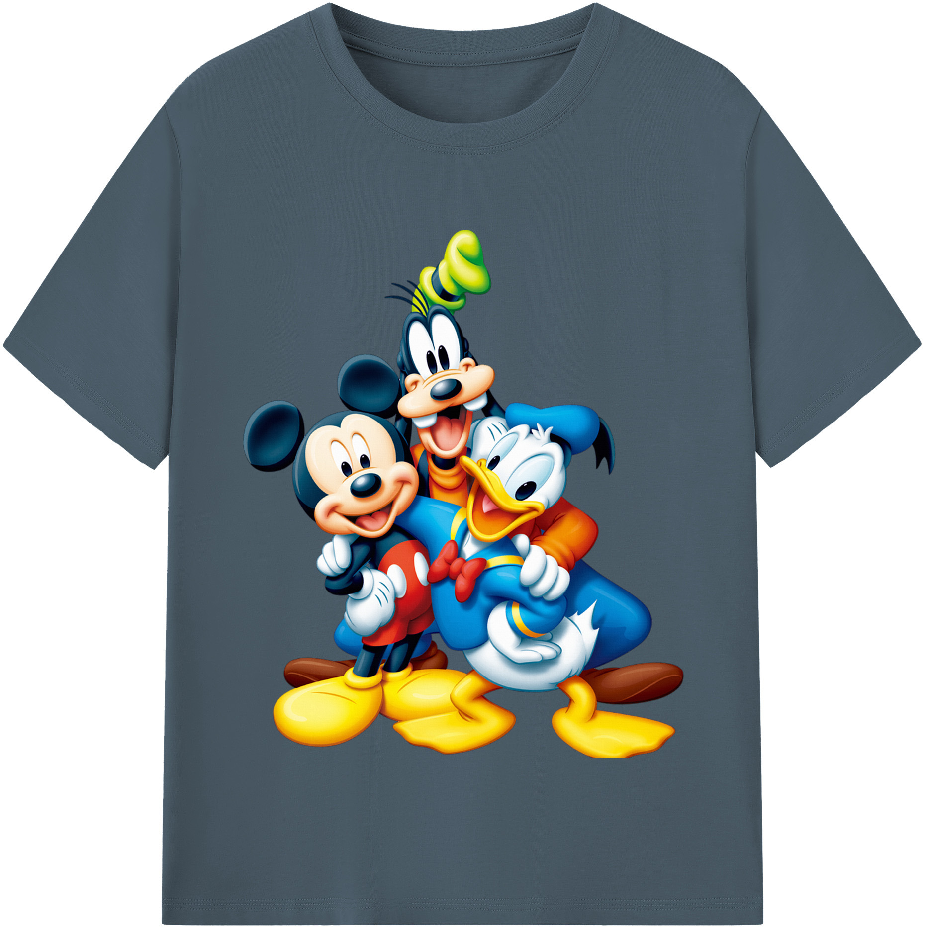（画像用） ミッキーマウス Mickey Mouse 綿100％半袖Tシャツ（フロントプリント）